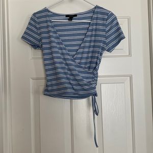 “Forever 21” - blue striped top